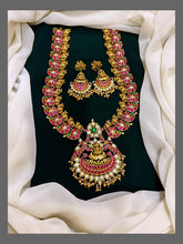 Lakshmi Mango Jadau Kundan lakshmi long haram - KH00126